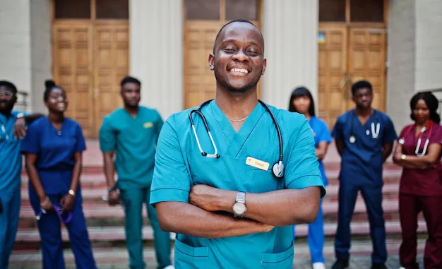 Affordable Medical Schools In Canada Schoolmetro   Group African Medical Students Posed Outdoor Against University Door 627829 392 626x381.webp